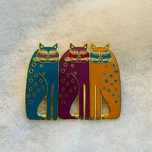 Laurel Burch Pin: "Siamese Cats"